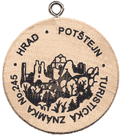 Turistická známka-Potštejn č. 275