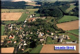 Pot�tejn - leteck� pohled na m�stn� č�st Brn�; (110 Kb)